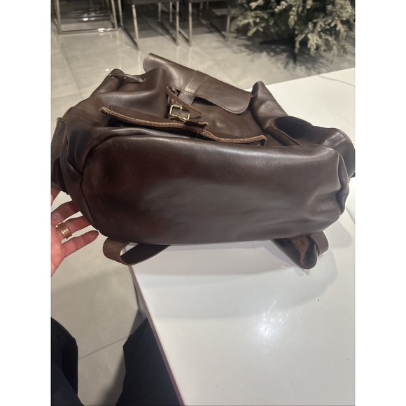brown leather backpack Made I'm Greece - Picture 3 of 7